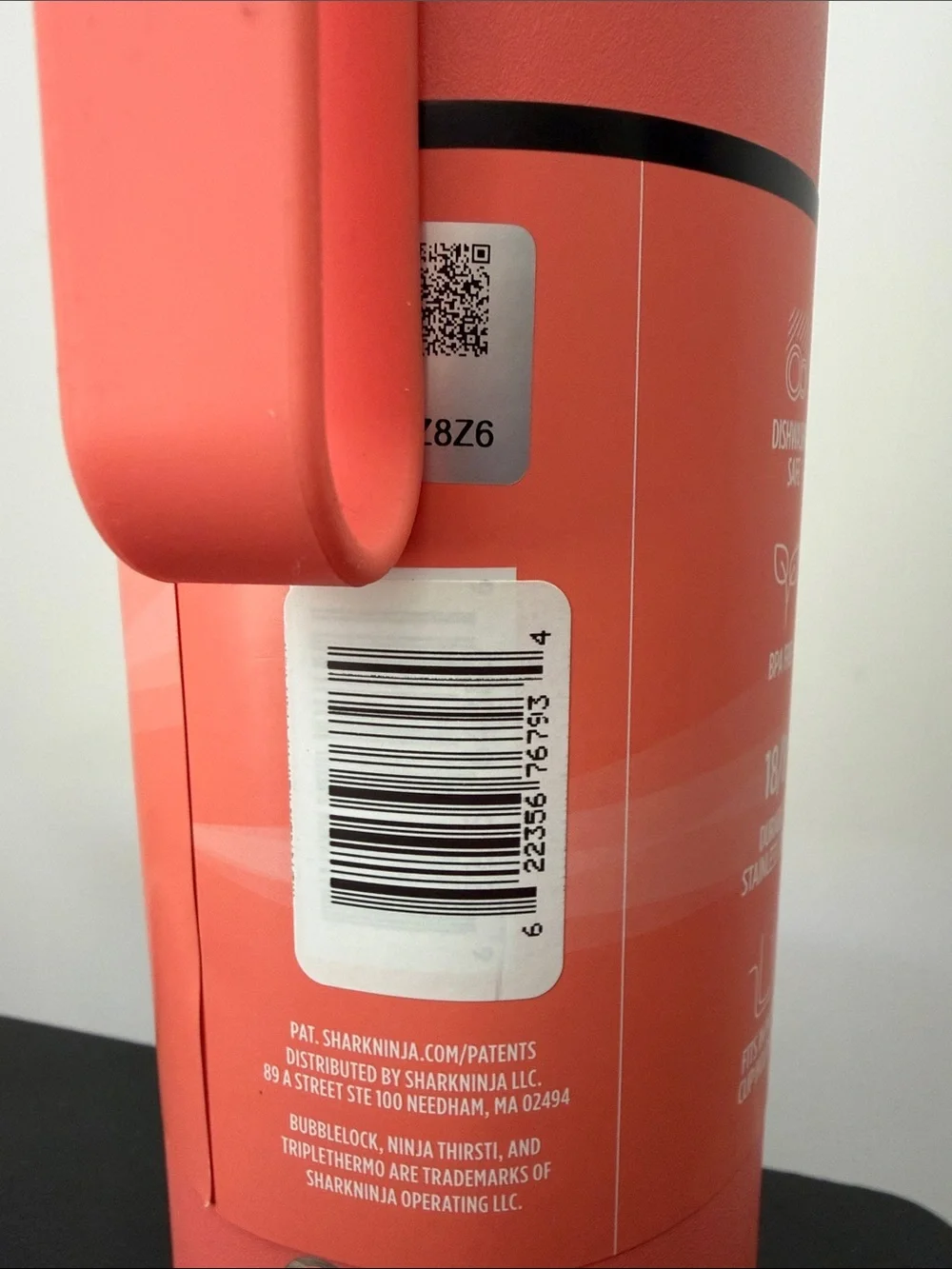 Ninja Thirsti Travel Bottle – Coral